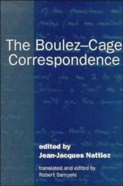Tapa de The Boulez-Cage correspondence