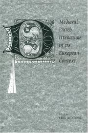 Tapa de Medieval Dutch Literature in its European Context