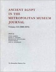 Tapa de Ancient Egypt in the Metropolitan Museum Journal, Volumes 1-11 (1968-1979)