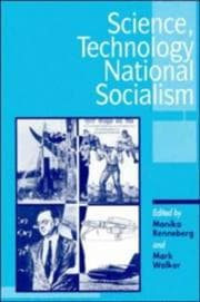 Tapa de Science, technology, and national socialism