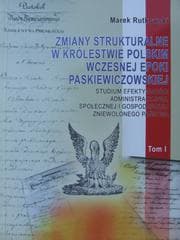 Tapa de Zmiany strukturalne w Królestwie Polskim wczesnej epoki paskiewiczowskiej