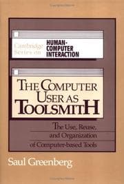 Tapa de The computer user as toolsmith