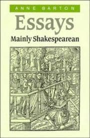 Tapa de Essays, mainly Shakespearean