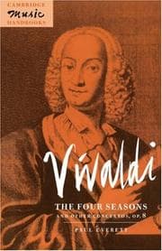 Tapa de Vivaldi, The four seasons and other concertos, op. 8