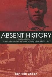 Tapa de Absent History