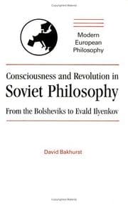 Tapa de Consciousness and revolution in Soviet philosophy