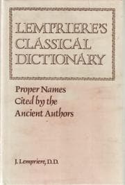 Tapa de Lempriere's classical dictionary