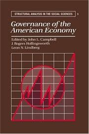 Tapa de Governance of the American Economy (Structural Analysis in the Social Sciences)