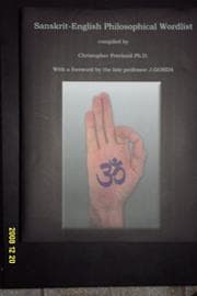 Tapa de A Sanskrit-English philosophical wordlist