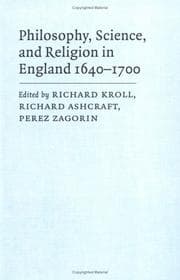 Tapa de Philosophy, Science, and Religion in England 1640-1700