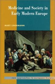 Tapa de Medicine and Society in Early Modern Europe (New Approaches to European History)