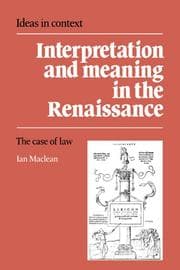 Tapa de Interpretation and meaning in the Renaissance