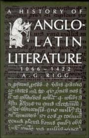 Tapa de A History of Anglo-Latin Literature, 10661422