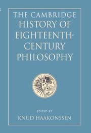 Tapa de The Cambridge history of eighteenth-century philosophy