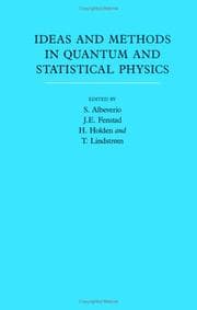 Tapa de Ideas and Methods in Quantum and Statistical Physics