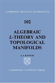 Tapa de Algebraic L̲-theory and topological manifolds