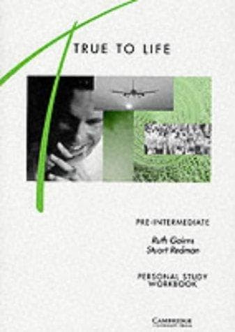 Tapa de True to Life Pre-Intermediate Personal Study