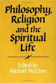 Tapa de Philosophy, religion, and the spiritual life