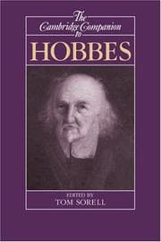 Tapa de The Cambridge companion to Hobbes
