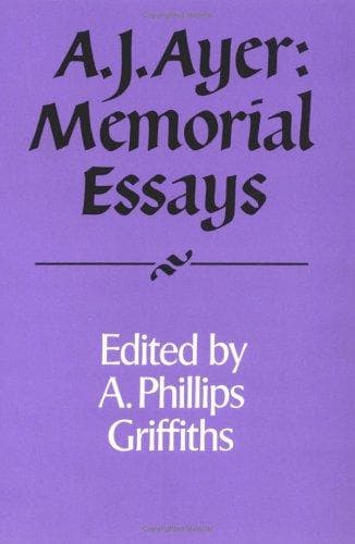 Tapa de A.J. Ayer memorial essays