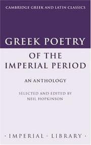 Tapa de Greek poetry of the Imperial Period