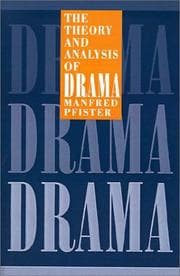 Tapa de The Theory and Analysis of Drama (European Studies in English Literature)