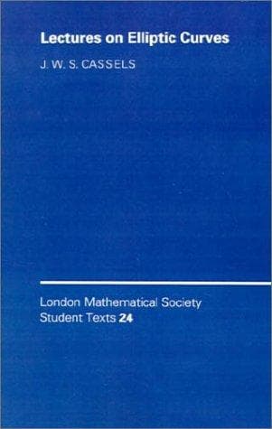 Tapa de Lectures on elliptic curves