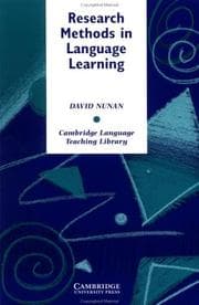 Tapa de Research methods in language learning