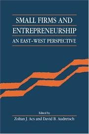 Tapa de Small firms and entrepreneurship