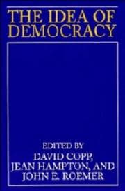 Tapa de The Idea of democracy