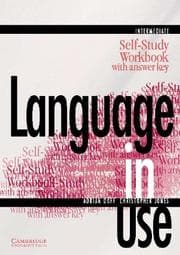 Tapa de Language in Use Intermediate Self-Study Workbook with Answer Key