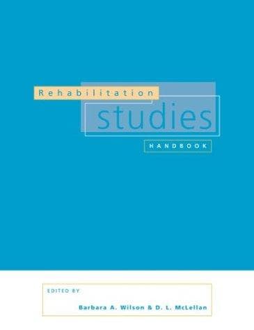 Tapa de Rehabilitation studies handbook