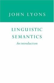 Tapa de Linguistic semantics