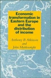 Tapa de Economic transformation in Eastern Europe and the distribution of income