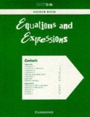 Tapa de Equations and Expressions Answer Book