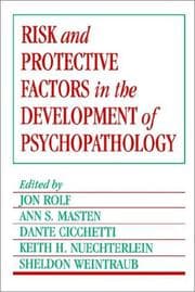 Tapa de Risk and protective factors in the development of psychopathology