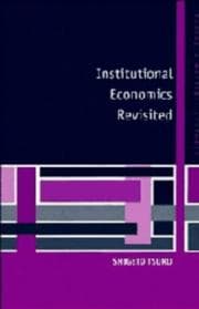 Tapa de Institutional economics revisited