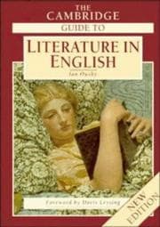 Tapa de The Cambridge guide to literature in English