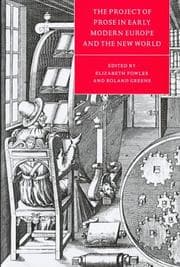 Tapa de The project of prose in early modern Europe and the New World