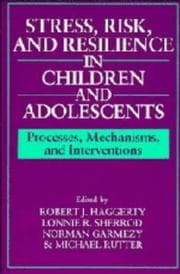 Tapa de Stress, Risk, and Resilience in Children and Adolescents