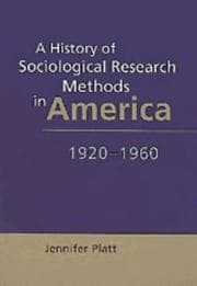 Tapa de A history of sociological research methods in America