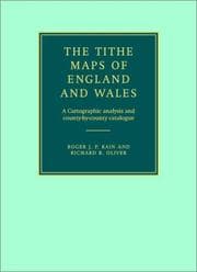 Tapa de The tithe maps of England and Wales