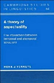 Tapa de A theory of aspectuality