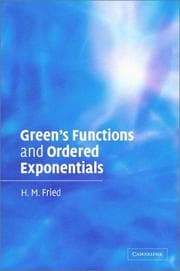 Tapa de Green's Functions and Ordered Exponentials