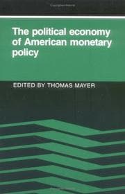 Tapa de The Political Economy of American Monetary Policy