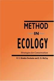 Tapa de Method in ecology
