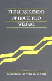 Tapa de The Measurement of Household Welfare