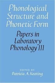 Tapa de Phonological structure and phonetic form