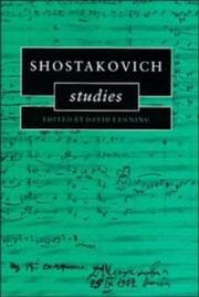 Tapa de Shostakovich studies