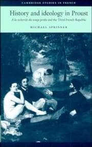 Tapa de History and Ideology in Proust